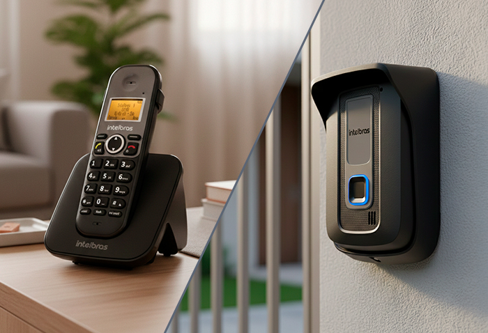 Telefone sem fio com ramal externo TIS 5010 Intelbras