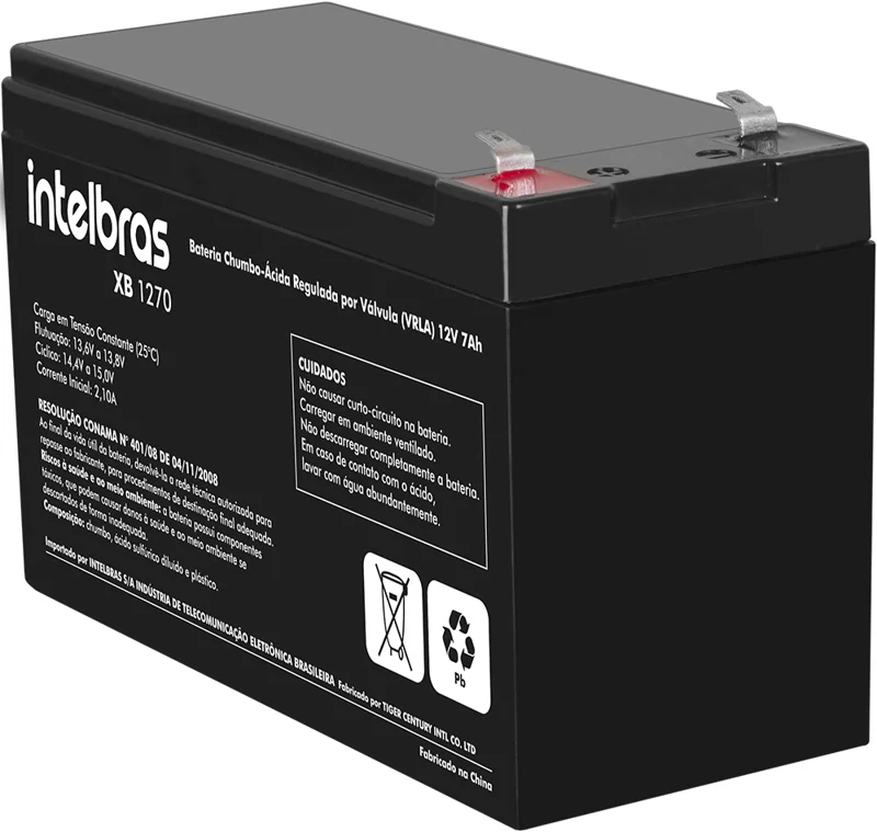 Bateria de chumbo-ácido 12 V XB 1270 Intelbras