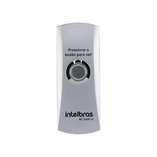 Acionador de saída inox sobrepor BT 3000 IN Intelbras