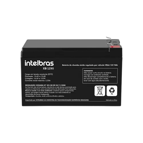 Bateria de chumbo-ácido 12 V XB 1290 Intelbras