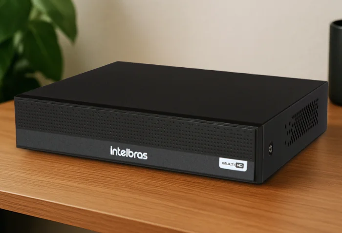 Gravador digital de vídeo compacto MHDX 1208-C Dual Audio Intelbras